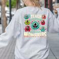 I Teach The Cutest Little Monsters Teacher Halloween Outfit Women's Sweatshirt Back Print Ash I Teach The Cutest Little Monsters Teacher Halloween Outfit Women's Sweatshirt Back Print Ash