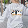 I Teach The Cutest Little Penguins Cute School Teacher Tee Women's Sweatshirt Back Print Ash I Teach The Cutest Little Penguins Cute School Teacher Tee Women's Sweatshirt Back Print Ash