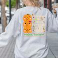 I Teach The Cutest Pumpkins In The Patch Infant Teacher Women's Sweatshirt Back Print Ash I Teach The Cutest Pumpkins In The Patch Infant Teacher Women's Sweatshirt Back Print Ash