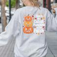 i Teach The Cutest Pumpkins In The Patch Teacher Halloween Women's Sweatshirt Back Print Ash i Teach The Cutest Pumpkins In The Patch Teacher Halloween Women's Sweatshirt Back Print Ash