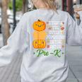 I Teach Cutest Pumpkins In Patch Thanksgiving Teacher Pre-K For Men Women Women's Sweatshirt Back Print Ash I Teach Cutest Pumpkins In Patch Thanksgiving Teacher Pre-K For Men Women Women's Sweatshirt Back Print Ash