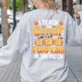 I Teach The Cutest Pumpkins Shirt Teachers Halloween Women's Sweatshirt Back Print Ash I Teach The Cutest Pumpkins Shirt Teachers Halloween Women's Sweatshirt Back Print Ash