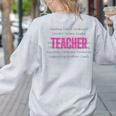 TEACH Inspirational Teacher Comfortable & Stylish T-Shirt Women's Sweatshirt Back Print Ash TEACH Inspirational Teacher Comfortable & Stylish T-Shirt Women's Sweatshirt Back Print Ash