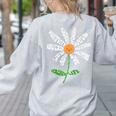 Teach Love Inspire Teachers Inspirational Flower Teachers Women's Sweatshirt Back Print Ash