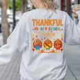 Teach Thanksgiving Teacher Thankful For My Preschool Turkeys Women's Sweatshirt Back Print Ash Teach Thanksgiving Teacher Thankful For My Preschool Turkeys Women's Sweatshirt Back Print Ash