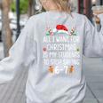 Teacher 67 Christmas Six Seven 6-7 For Men Women Humor Women's Sweatshirt Back Print Ash Teacher 67 Christmas Six Seven 6-7 For Men Women Humor Women's Sweatshirt Back Print Ash