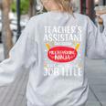 Teacher Assistant Teaching School Ninja Appreciation Women's Sweatshirt Back Print Ash Teacher Assistant Teaching School Ninja Appreciation Women's Sweatshirt Back Print Ash