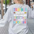 Teacher Besties Matching Teacher Besties Women's Sweatshirt Back Print Ash Teacher Besties Matching Teacher Besties Women's Sweatshirt Back Print Ash