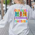 Teacher We Are Like A Box Of Crayons Back To School Men Women Kids Women's Sweatshirt Back Print Ash Teacher We Are Like A Box Of Crayons Back To School Men Women Kids Women's Sweatshirt Back Print Ash