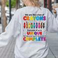 Teacher We Are Like a Box Of Crayons Back To School Women's Sweatshirt Back Print Ash Teacher We Are Like a Box Of Crayons Back To School Women's Sweatshirt Back Print Ash