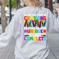 Teacher We Are Like A Box Of Crayons Back To School Women's Sweatshirt Back Print Ash Teacher We Are Like A Box Of Crayons Back To School Women's Sweatshirt Back Print Ash
