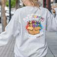 Teacher We Are Like a Box Of Crayons Women's Sweatshirt Back Print Ash Teacher We Are Like a Box Of Crayons Women's Sweatshirt Back Print Ash
