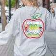Teacher Celebrating 30 Years Of Teaching Students School Women's Sweatshirt Back Print Ash