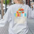 Teacher Definition Teaching School Teacher Men Women Women's Sweatshirt Back Print Ash