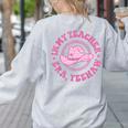 In My Teacher Era Yeehaw Pink Teacher Western Cowgirl Women's Sweatshirt Back Print Ash