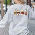 Teacher Fuel Coffee Teacher Mug Latte Iced Coffee Fall Women's Sweatshirt Back Print Ash Teacher Fuel Coffee Teacher Mug Latte Iced Coffee Fall Women's Sweatshirt Back Print Ash