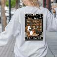 The Teacher Ghost Book Reading Books Lover Halloween Women's Sweatshirt Back Print Ash The Teacher Ghost Book Reading Books Lover Halloween Women's Sweatshirt Back Print Ash