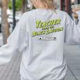Teacher Halloween Tshirt Teacher From The Lagoon Men Women Women's Sweatshirt Back Print Ash