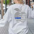 This Teacher Loves Her Police Officer Wife Saying Women's Sweatshirt Back Print Ash This Teacher Loves Her Police Officer Wife Saying Women's Sweatshirt Back Print Ash