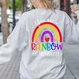 Teacher You Are a Rainbow Of Possibilities Funny Women's Sweatshirt Back Print Ash