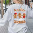 Teacher Of Smart Cookies Gingerbread Christmas Teacher Cute Men Women Kids Women's Sweatshirt Back Print Ash Teacher Of Smart Cookies Gingerbread Christmas Teacher Cute Men Women Kids Women's Sweatshirt Back Print Ash