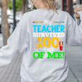 My Teacher Survived 100 Days Of Me Dab 100 Days Of School For Men Women Kids Women's Sweatshirt Back Print Ash My Teacher Survived 100 Days Of Me Dab 100 Days Of School For Men Women Kids Women's Sweatshirt Back Print Ash