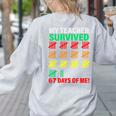 My Teacher Survived 67 Days Of Me School Kids Costume Women's Sweatshirt Back Print Ash My Teacher Survived 67 Days Of Me School Kids Costume Women's Sweatshirt Back Print Ash