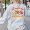 Teacher I Teach The Cutest Pumpkins In The Patch Fall Autumn Women's Sweatshirt Back Print Ash Teacher I Teach The Cutest Pumpkins In The Patch Fall Autumn Women's Sweatshirt Back Print Ash