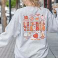 Teacher Thanksgiving Shirt Women One Thankful Teacher Fall Women's Sweatshirt Back Print Ash