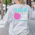 Teacher Of Tiny Humans Preschool Pre K Kindergarten Teacher Women's Sweatshirt Back Print Ash Teacher Of Tiny Humans Preschool Pre K Kindergarten Teacher Women's Sweatshirt Back Print Ash