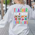 Teacher Of Tiny Superheroes Women's Sweatshirt Back Print Ash Teacher Of Tiny Superheroes Women's Sweatshirt Back Print Ash