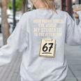 Teachers 67 Meme Women's Sweatshirt Back Print Ash Teachers 67 Meme Women's Sweatshirt Back Print Ash