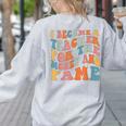 Teachers I Became A Teacher For The Money And Fame Men Women Women's Sweatshirt Back Print Ash Teachers I Became A Teacher For The Money And Fame Men Women Women's Sweatshirt Back Print Ash