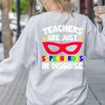 Teachers Are Just Superheroes In Disguise School Women's Sweatshirt Back Print Ash Teachers Are Just Superheroes In Disguise School Women's Sweatshirt Back Print Ash
