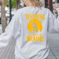 Teachers Love Brains Shirt Men Women Halloween Teacher Women's Sweatshirt Back Print Ash Teachers Love Brains Shirt Men Women Halloween Teacher Women's Sweatshirt Back Print Ash