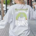 Teachers Love Zombie Teacher Halloween Fun Women's Sweatshirt Back Print Ash Teachers Love Zombie Teacher Halloween Fun Women's Sweatshirt Back Print Ash