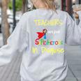 Teachers Are Superheroes First Day School T-Shirt Women's Sweatshirt Back Print Ash Teachers Are Superheroes First Day School T-Shirt Women's Sweatshirt Back Print Ash
