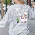 Teachers Testing Day Test Day No Prob Llama Teacher Women's Sweatshirt Back Print Ash Teachers Testing Day Test Day No Prob Llama Teacher Women's Sweatshirt Back Print Ash