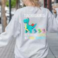 Teachersaurus Like A Normal Teacher But More Awesome Women's Sweatshirt Back Print Ash