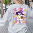 Teaching My Boos Teacher Ghost Teach Halloween Teacher Women's Sweatshirt Back Print Ash Teaching My Boos Teacher Ghost Teach Halloween Teacher Women's Sweatshirt Back Print Ash