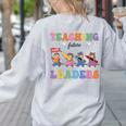 Teaching Future Leaders Otter Back To School Teacher Women's Sweatshirt Back Print Ash Teaching Future Leaders Otter Back To School Teacher Women's Sweatshirt Back Print Ash