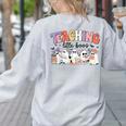 Teaching My Little Boos Teacher Ghost Teacher Halloween For Men Women Kids Women's Sweatshirt Back Print Ash
