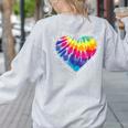 Teaching Is a Work Of Heart Tie Dye Hippie For Teacher For Men Women Girls Kids Women's Sweatshirt Back Print Ash Teaching Is a Work Of Heart Tie Dye Hippie For Teacher For Men Women Girls Kids Women's Sweatshirt Back Print Ash
