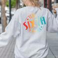 Team Sixth Grade Teacher Student Back To School 6th Grade Women's Sweatshirt Back Print Ash