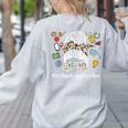 Technology Teacher Messy Bun Technology Teaching Women's Sweatshirt Back Print Ash Technology Teacher Messy Bun Technology Teaching Women's Sweatshirt Back Print Ash