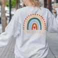Technology Teacher Rainbow Appreciation Day Back To School For Men Women Women's Sweatshirt Back Print Ash Technology Teacher Rainbow Appreciation Day Back To School For Men Women Women's Sweatshirt Back Print Ash