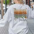 Thankful Teacher Thanksgiving Fall Pumpkin Turkey Women's Sweatshirt Back Print Ash Thankful Teacher Thanksgiving Fall Pumpkin Turkey Women's Sweatshirt Back Print Ash