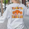 Thankful Teacher's Aide Thanksgiving Autumn Fall Women Men Women's Sweatshirt Back Print Ash Thankful Teacher's Aide Thanksgiving Autumn Fall Women Men Women's Sweatshirt Back Print Ash