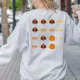 Thanksgiving Order Of Operations Turkey Quiz Math Teacher Women's Sweatshirt Back Print Ash