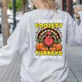 Thanksgiving I Teach Coolest Turkeys Teacher Fall Women Men Women's Sweatshirt Back Print Ash Thanksgiving I Teach Coolest Turkeys Teacher Fall Women Men Women's Sweatshirt Back Print Ash